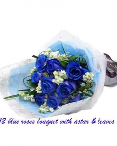 12 blue bouquet