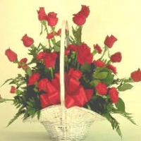 30 red Roses Basket